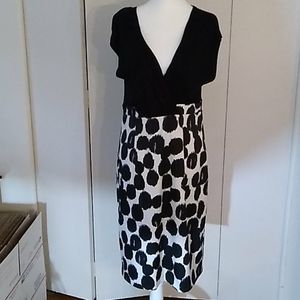 AB Studio black and white dress size L